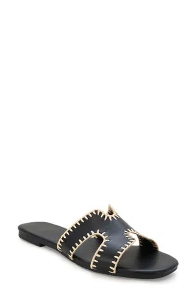 Yoki Essie Slide Sandal In Black