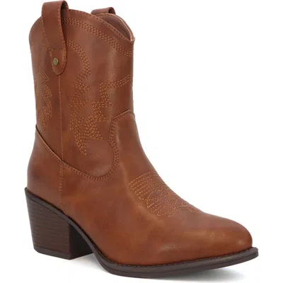 Yoki Gayle Western Boot In Brown