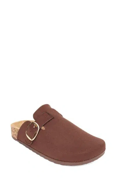 Yoki Gila Faux Suede Buckle Clog In Animal Print