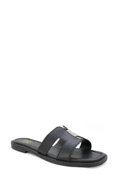 Yoki Isabel Slide Sandal In Black
