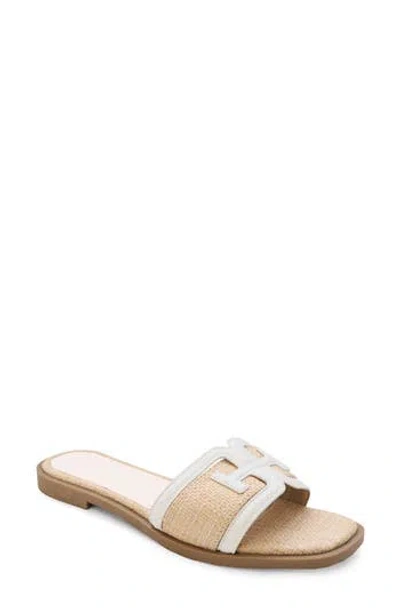 Yoki Isabel Slide Sandal In White