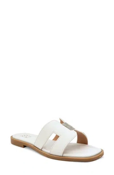 Yoki Isabel Slide Sandal In White