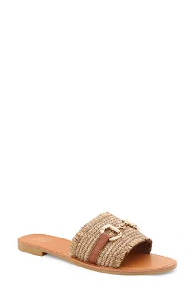 Yoki Karmen Bit Slide Sandal In Brown