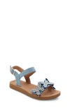 Yoki Kids' Embellished Butterfly Sandal In Denim