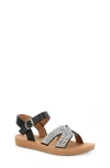 Yoki Kids' Embellished Sandal In Black