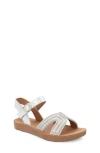 Yoki Kids' Embellished Sandal In Silver