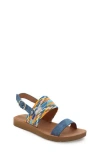 Yoki Kids' Flat Beaded Sandal In Multi