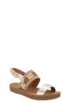 Yoki Kids' Flat Beaded Sandal In Multi