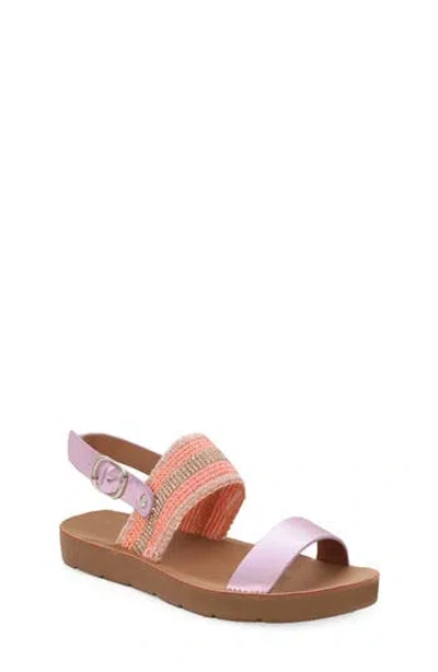 Yoki Kids' Flat Beaded Sandal In Multi