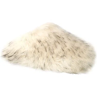 Yoki Kids' Lorena Faux Fur Slide In White