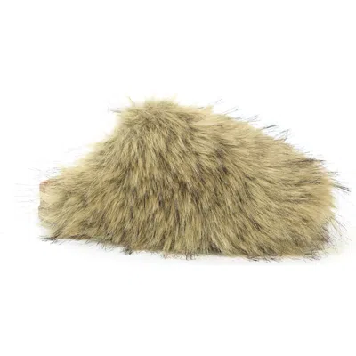 Yoki Kids' Lorena Faux Fur Slide In Green