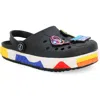 Yoki Kids' Platform Clog With Plush Charms In Black