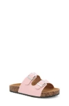 Yoki Kids' Slide Sandal In Blush