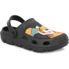 Yoki Kids' Tiger Platform Clog In Black