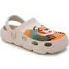 Yoki Kids' Tiger Platform Clog In Cream