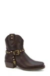 Yoki Krizel Buckle Western Boot In Brown