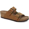 Yoki Lorayn 10 Double Buckle Platform Sandal In Brown