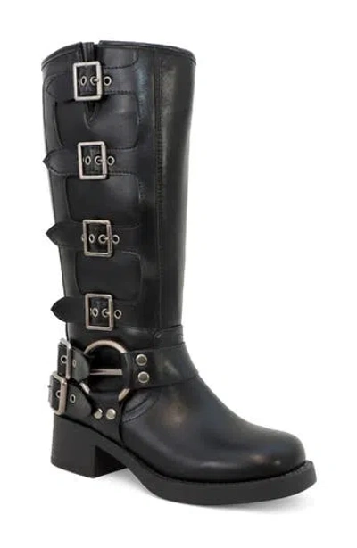 Yoki Sarki Buckle Boot In Black