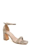 Yoki Selina Ankle Strap Sandal In Snake