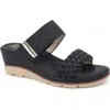 Yoki Sicily 03 Wedge Sandal In Black