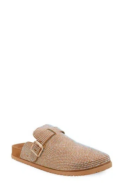 Yoki Tamara Crystal Embellished Clog In Tan
