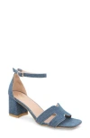 Yoki Tavin Ankle Strap Sandal In Denim