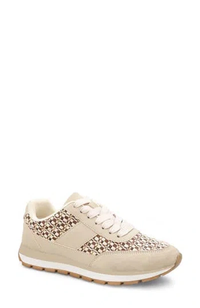 Yoki Via Woven Sneaker In Beige