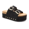 Yoki Womens Camila Strap Sandals In Black