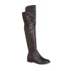 Yoki Womens Erin-12 Stacked Heel Over The Knee Boots In Brown