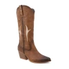 Yoki Womens Gayle-34 Stacked Heel Cowboy Boots In Brown