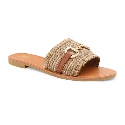 Yoki Womens Karmen-20 Flat Sandals In Brown