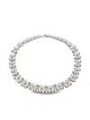 Yoko London 18k White Gold Raindrop Akoya-pearl And Diamond Necklace In Silver