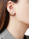 Yoko London 18k Yellow Gold Akoya Pearl Earrings In Gold