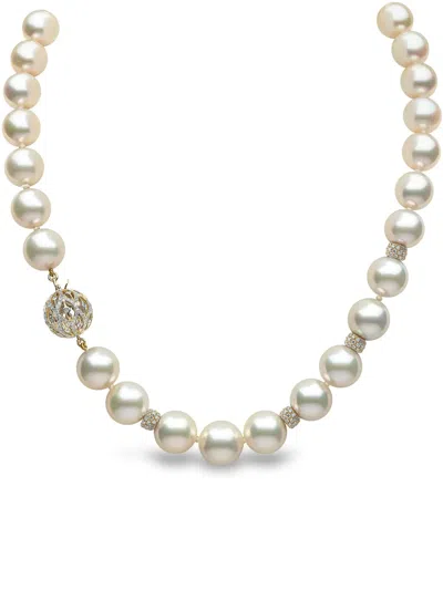 Yoko London 18k Yellow Gold Classic Lu South Sea-pearl And Diamond Necklace