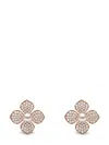 Yoko London 18kt Rose Gold Petal Akoya Pearl And Diamond Earrings In 9