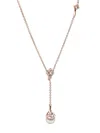 Yoko London 18kt Rose Gold Trend Freshwater Pearl And Diamond Necklace In 9