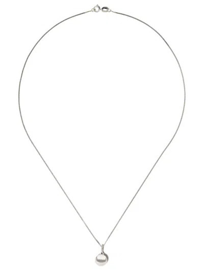 Yoko London 18kt White Gold Classic Freshwater Pearl And Diamond Pendant Necklace In 7