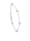 Yoko London 18kt White Gold Classic Pearl Bracelet In Silver