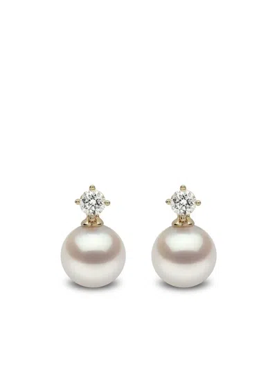 Yoko London 18kt Yellow Gold Classic Pearl Earrings