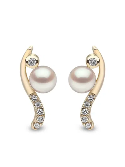 Yoko London 18kt Yellow Gold Trend Freshwater Pearl And Diamond Earrings