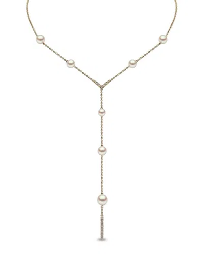 Yoko London 18kt Yellow Gold Trend Freshwater Pearl And Diamond Necklace
