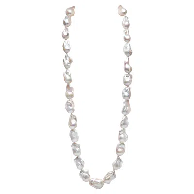 Pre-owned Yoko London Baroque Freshwater Pearl Necklace In Multi