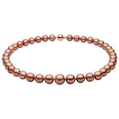 Pre-owned Yoko London Chocolate-coloured Tahitian Pearl Necklace Set In 18 Karat Gold In Multi