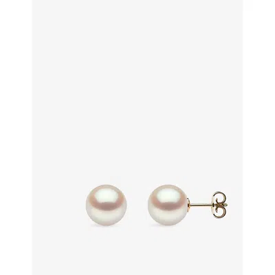 Yoko London Classic 18ct Yellow-gold And Akoya Pearl Stud Earrings&nbsp;