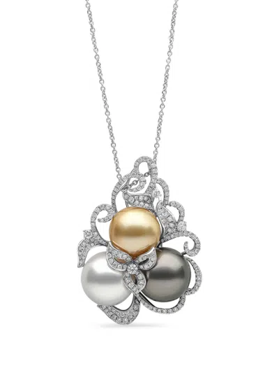 Yoko London Duchess Pearl And Diamond Pendant In White