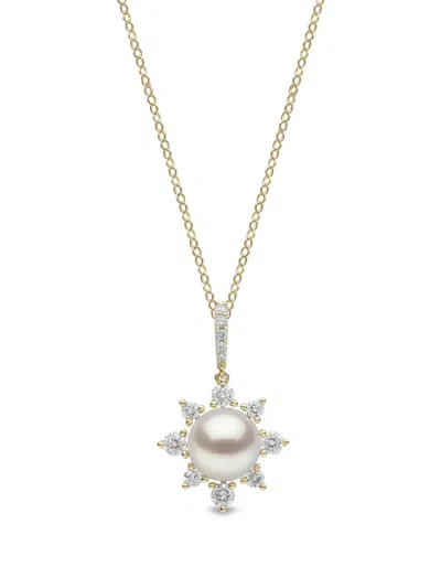 Yoko London Freshwater Pearl And Diamond Necklace In Multi