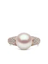 Yoko London O By Yoko Diamond And Pearl Ring In Gray