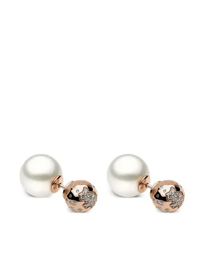 Yoko London Pearl-detailing Earrings In Metallic