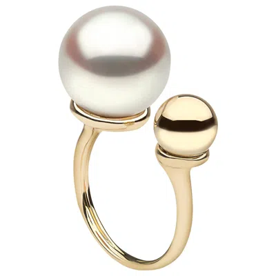 Pre-owned Yoko London South Sea Pearl Ring In 18k Yellow Gold
