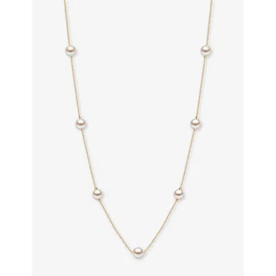 Yoko London 18kt Yellow Gold Classic Pearl Necklace